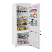 Unique Appliances Classic Retro 17 cu ft Bottom Freezer Refrigerator, Marshmallow White