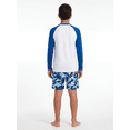 thumbnail image 4 of Reebok Boys Long Sleeve Rashguard with UPF 50+ Protection, Sizes 4-18, 4 of 4
