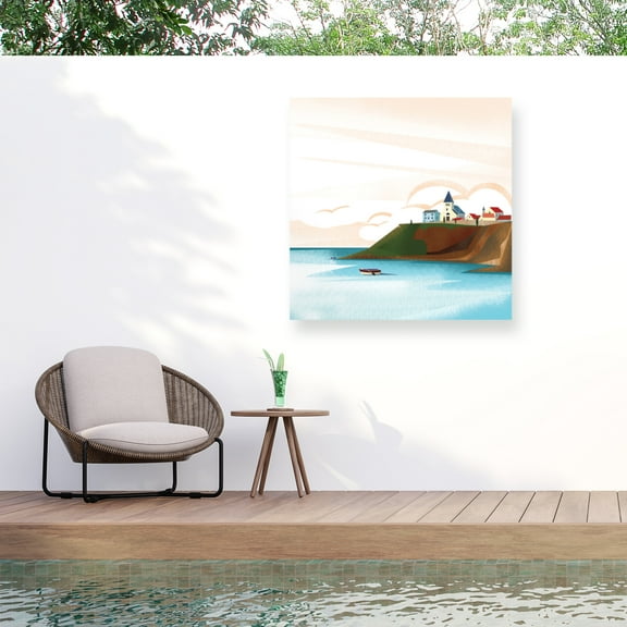 Arctic Frame 'Illustrated Italian Landscape VII' Outdoor All-Weather Wall Decor