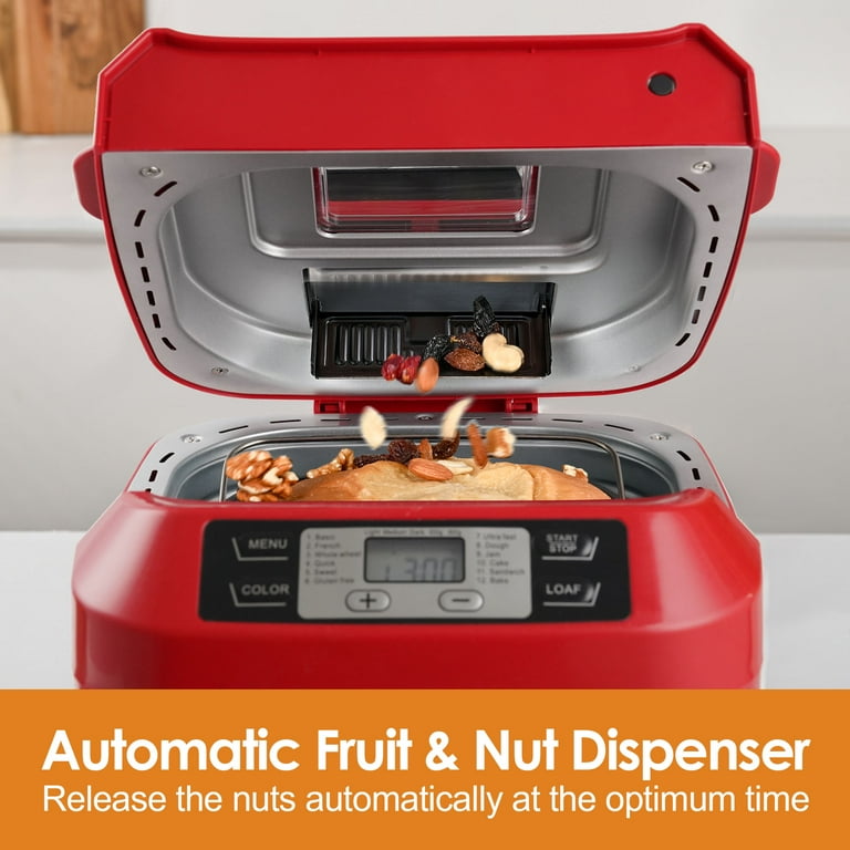 キッチン家電 Kitchen in the box BL2000 Kitchen in the box 2lb Bread Machine, Auto Fruit Nut Dispenser, 12