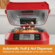 Kitchen in the Box 2lb Bread Maker with Auto Fruit Nut Dispenser, 12-in-1 Gluten-Free Bread Machine, 13H Delay Timer, Nonstick Pan, Keep Warm, Red