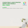 thumbnail image 2 of TCT 2360X Toner Cartridge 2 Pack - Compatible With Dell 331-9805 Black High Yield, 2 of 6