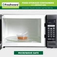 thumbnail image 2 of Contenedores de almacenamiento de alimentos Freshware de plástico de 8 onzas [juego de 50], 2 of 5