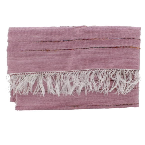 Foulard Carrée en Laine Mérinos Rose Foncé