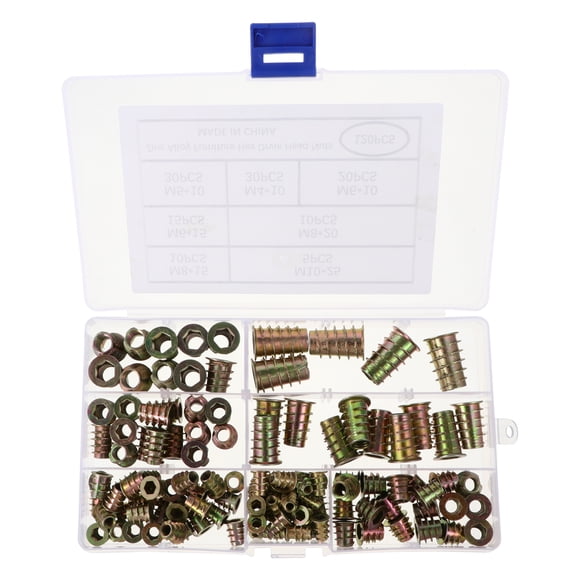 MasteelfCA 120Pcs T Lock Nuts Embedded Nut Mounting Nuts Threaded Inserts Nuts Insert Nuts