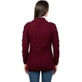 thumbnail image 3 of SAOL 100 % Merino Wool Ladies Shawl Collar Cardigan, 3 of 5