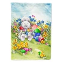 Carolines Treasures APH5528GF Easter Bunny and Eggs Flag Garden Size  Small multicolor