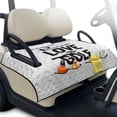 thumbnail image 2 of Xixirimido Quilted Golf Cart Seat Blanket Universal Heavy Duty Golf Cart Seat Cover Towel for EZGO Yamaha Club Car & More 2-Seater Carts Foldable Seat Covers, Love To Golf Print White, 2 of 8