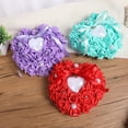 thumbnail image 3 of Lomubue Rings Bearer Pillow Great Visual Effect Decorative Artificial Pearl Wedding Engagement Ring Cushion for Bride, 3 of 10