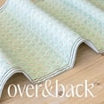 thumbnail image 6 of over&back 18x108 Hand-Blocked Printed Cotton Table Runner - Washable Table Runners for a Custom Home Decor Tablescape - Perfect for Coffee Table, Dinner Table, Living Room, and More - Green Leaf, 6 of 9