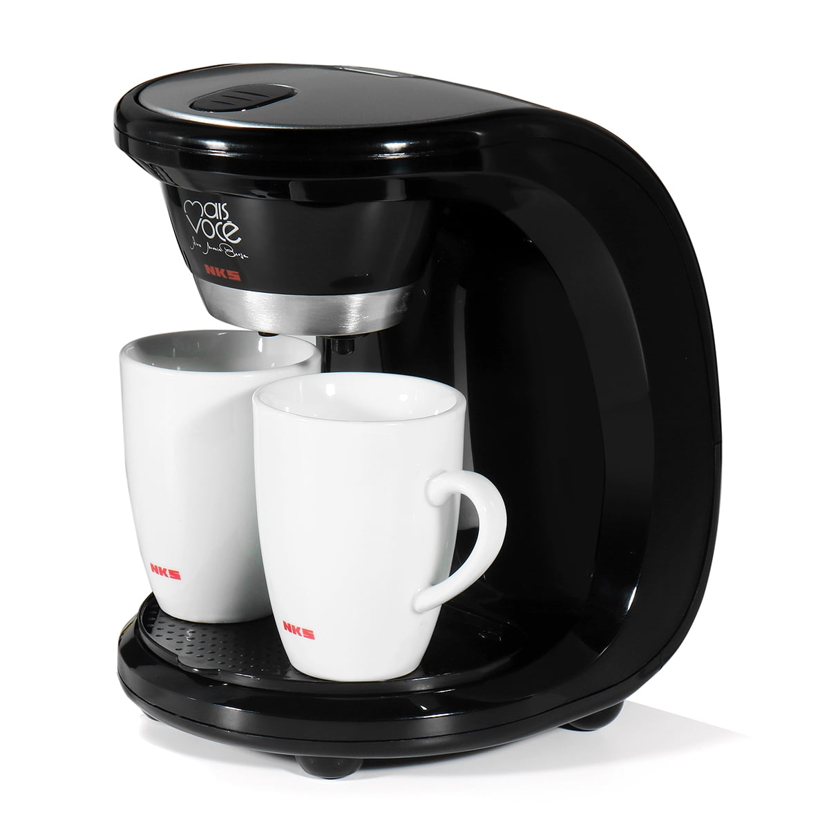 Automatic Dual Drip Filter Coffee Machine Tea Espressos Maker with Ceramic Cups