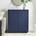 thumbnail image 3 of Evelyn&Zoe Alston 28" Wide Rectangular Accent Cabinet, Dark Blue, 3 of 8