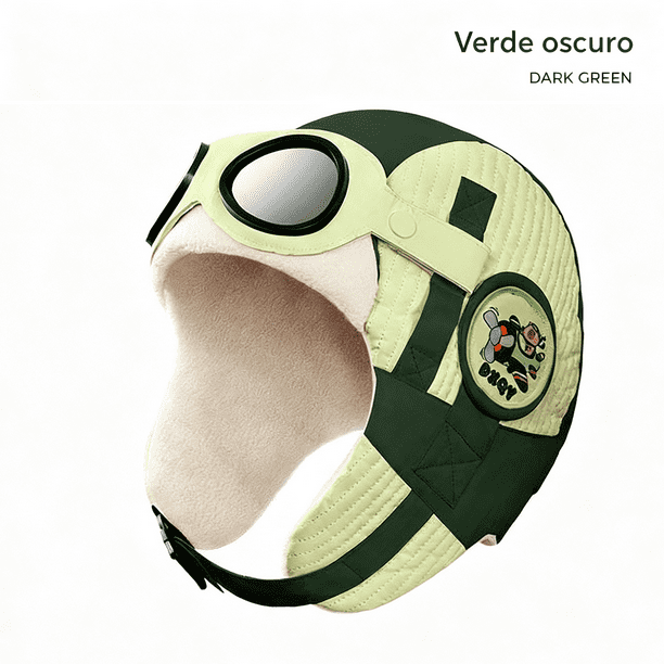Gorro de Niños para Otoño e Invierno, Gorro de Lei Feng para Niños y Niñas con Protección para Orejas y Resistencia al Viento al Aire Libre, Bufanda Acolchada para Bebés contra el Frío