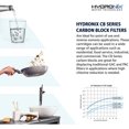 thumbnail image 4 of 4 Pack Carbon Block Water Filters Coconut Shell CTO for Whole house, RO, DI, Hydroponics - 10" x 2.5", 5 Micron, 4 of 7