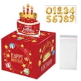 thumbnail image 6 of Tumao Birthday Money Box for Cash Gift, Money Roll Gift Box for Cake Pull Out Kit with Pull Out Happy Birthday Day Card and 30Pcs Transparent Bags for Women Men Surprise, 6 of 6