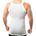 thumbnail image 2 of Different Touch Men Cotton Tank Top Square Cut Muscle Rib A-Shirt, 2 of 2