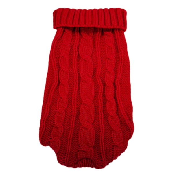 Jersey extrapequeño de punto para chihuahua, yorkshire y chihuahuas miniatura, para hembras y machos pequeños, otoño-invierno, cachorros y gatos, longitud 20 cm (talla n.º 6)