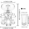 thumbnail image 4 of White Acrylic Wine & Liquor Dispenser Set with 6 Glasses, Wine Rack, Efficient 2nd Gen Division Module, Light & Electrode System, Includes Brush & Opener – Compact 352g, Durable, Sleek Design for, 4 of 5