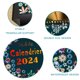 thumbnail image 3 of Calendario plegable de escritorio de 2024, en francés, de enero de 2024 a diciembre de 2024, 6,9" x 6,3", calendario de escritorio de 12 meses, 3 of 6
