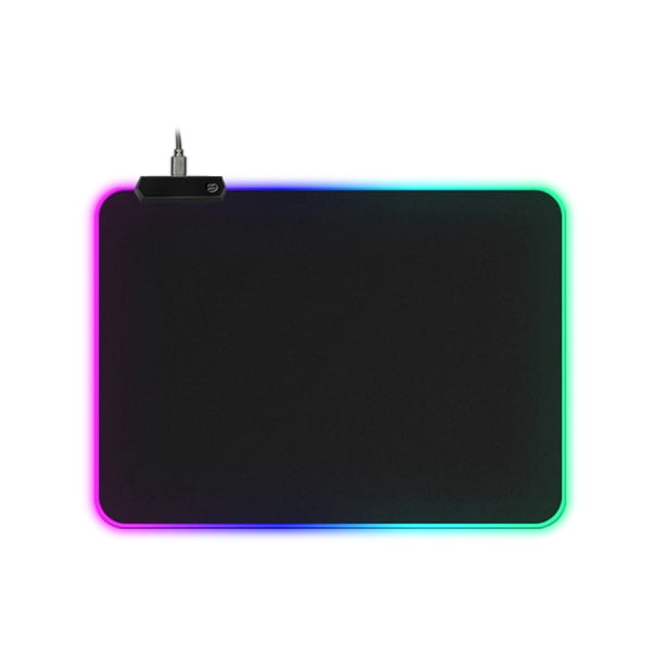 Sidaley Cojín para alfombrilla de ratón RGB, equipo de juego profesional, alfombrilla para ratón, accesorio para PC Juegos de teclado y mouse para computadora 250*300*4MM