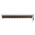 thumbnail image 4 of Awntech 20 Ft Destin Right Motorized Heavy Duty Patio Retractable Awning with Protective Hood (240in x 10.38in x 120in), Brown, 4 of 6