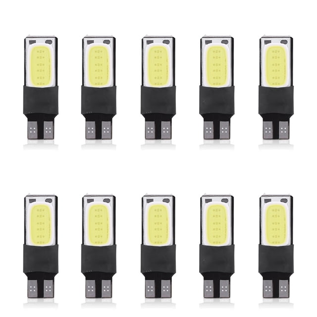 10pcs T10 W5W 6SMD Voiture LED Ampoule Canbus Erreur Sans Lumière Blanche de la Plaque de Signalisation Côté COB