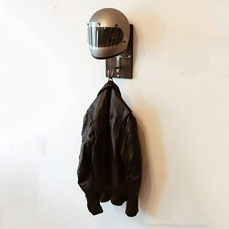 Wall Hanger Motorbike Helmet Holder Jacket Gloves Hard Hat Hook