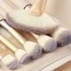 thumbnail image 2 of unbranded 24Ud De Brochas De Maquillaje Beige Con Estuche Portátil Aluminio Y Madera Para Uso Cosmético, 2 of 8