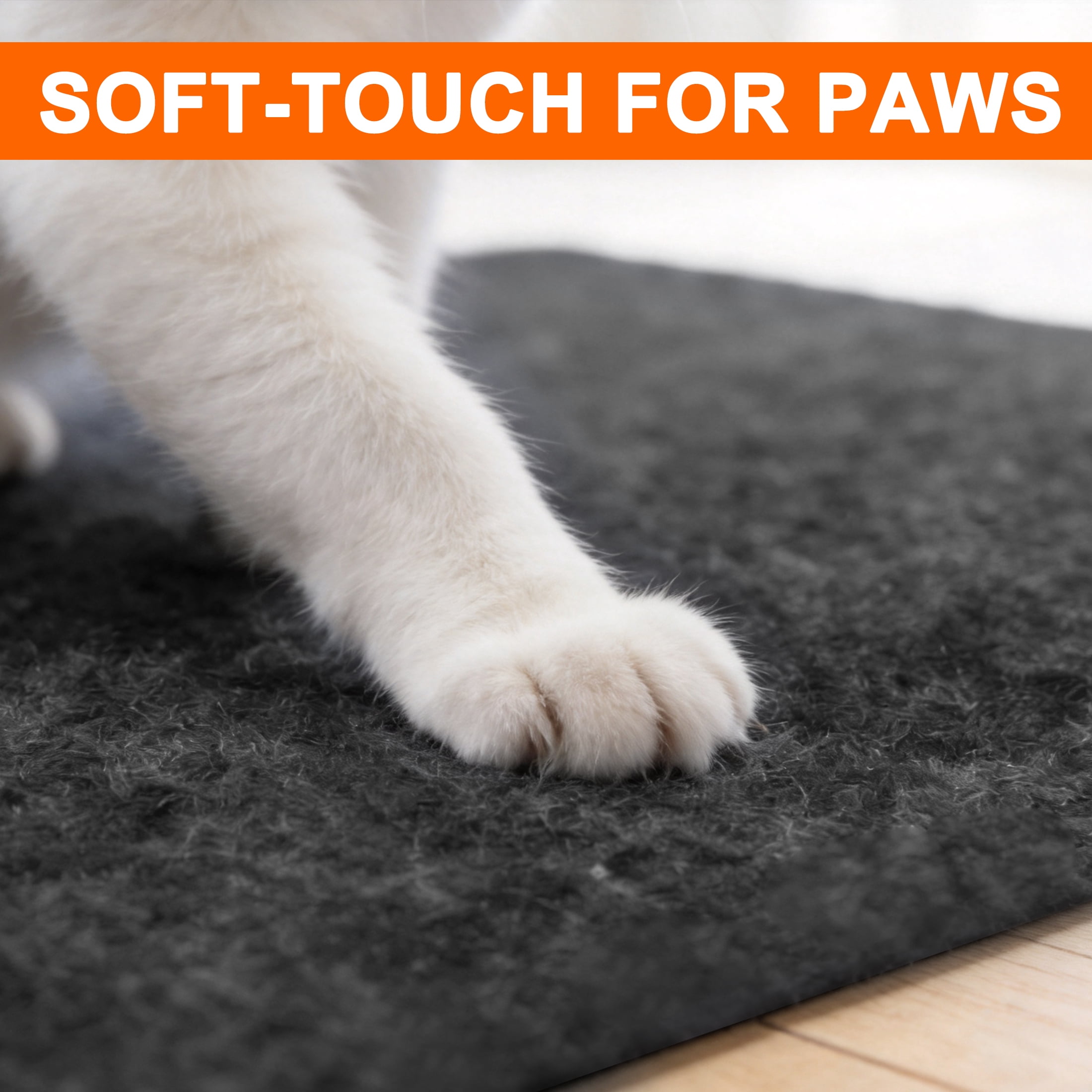 GARITIN Cat Litter Mat Extra Large 48"x36", Cat Mat for Litter Box, Litter Trapping Mat, Gray