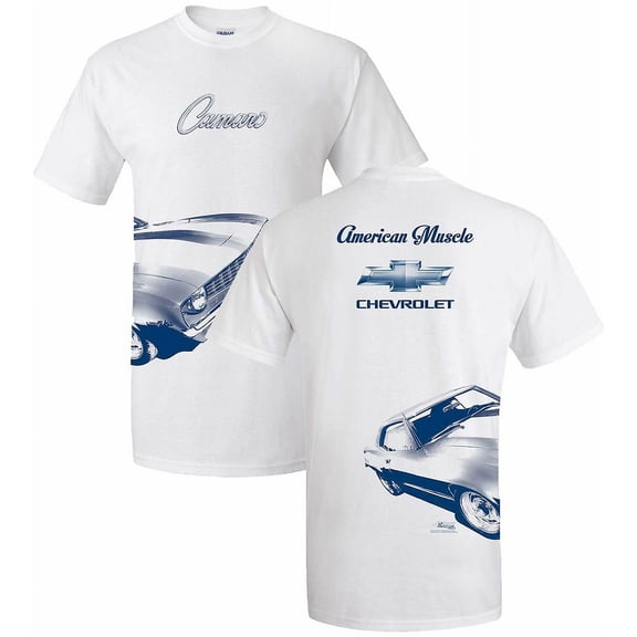 Chevrolet Camaro American Muscle Wrap Around Print White Shirt Official Licensed (XL)