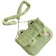thumbnail image 1 of Monedero de felpa de rana de dibujos animados, lindo monedero de rana de felpa, bolso de animal, bolso cruzado, divertido regalo de cumpleaños para mujeres y niñas: Bolso bandolera rana (verde), 1 of 5