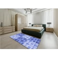 thumbnail image 4 of Ahgly Company Indoor Square Patterned Jeans Blue Area Rugs, 3' Square, 4 of 6