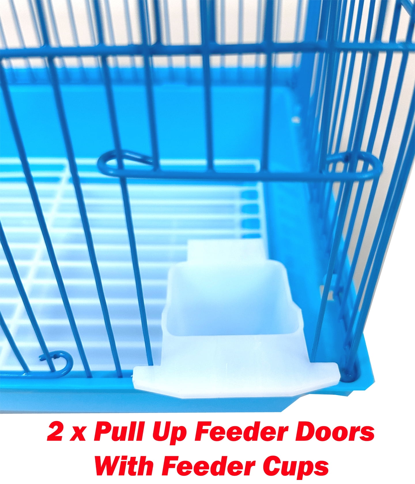Lot of Ten 11.5x9x15.5"H Mix Color Bird Flight Carrier Breeder Cages Tight 3/8-Inch Bar Spacing For Small Size Birds Finches Canary Budgie Aviary