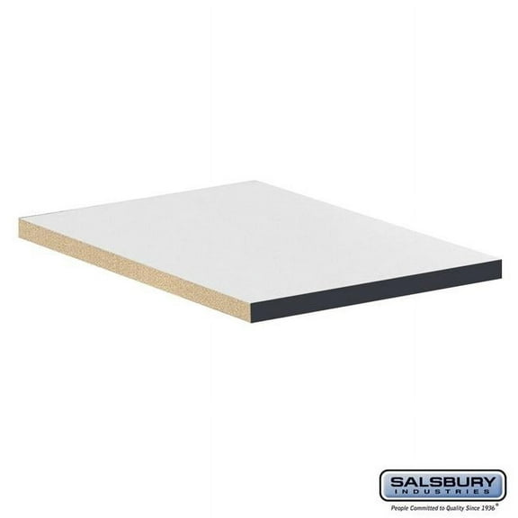 Salsbury Industries 44294CM Compartment Shelf for 15 in. Wide - 24 in. Deep Premier Wood Locker - Full Depth - Carbon Mesh Edgebanding