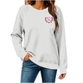 thumbnail image 5 of Nowekniz Women Breast Cancer Awareness Sweatshirt Pink Ribbon Inspirational Tops Casual Long Sleeve Fall Winter Pullover, 5 of 6