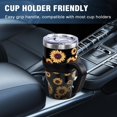 thumbnail image 4 of 40 oz Tumbler with Handle sunflower Large Insulated Tumblers with Straw and Lid, Reusable Stainless Steel Coffee cups Travel Mug for Hot and Cold Drinks Gift for Women, 4 of 6