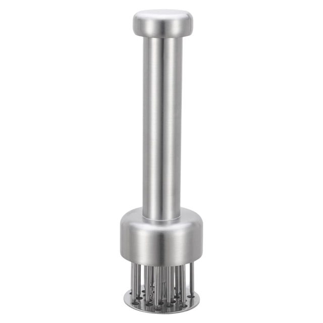XIANXIAN Stainless Steel Meat Tenderizer Tool, 21 Sharp Needles, Meat Piercing, Tenderizing Steak, Beef, Chicken, Pork, Barbecue, Marinating, Small Meat Grinder