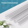 thumbnail image 4 of H Shaped Bathroom Glass Door Waterproof Seal Strips Craft of Sturdy Silicone for Leak Prevention and Easy Installation, 4 of 8