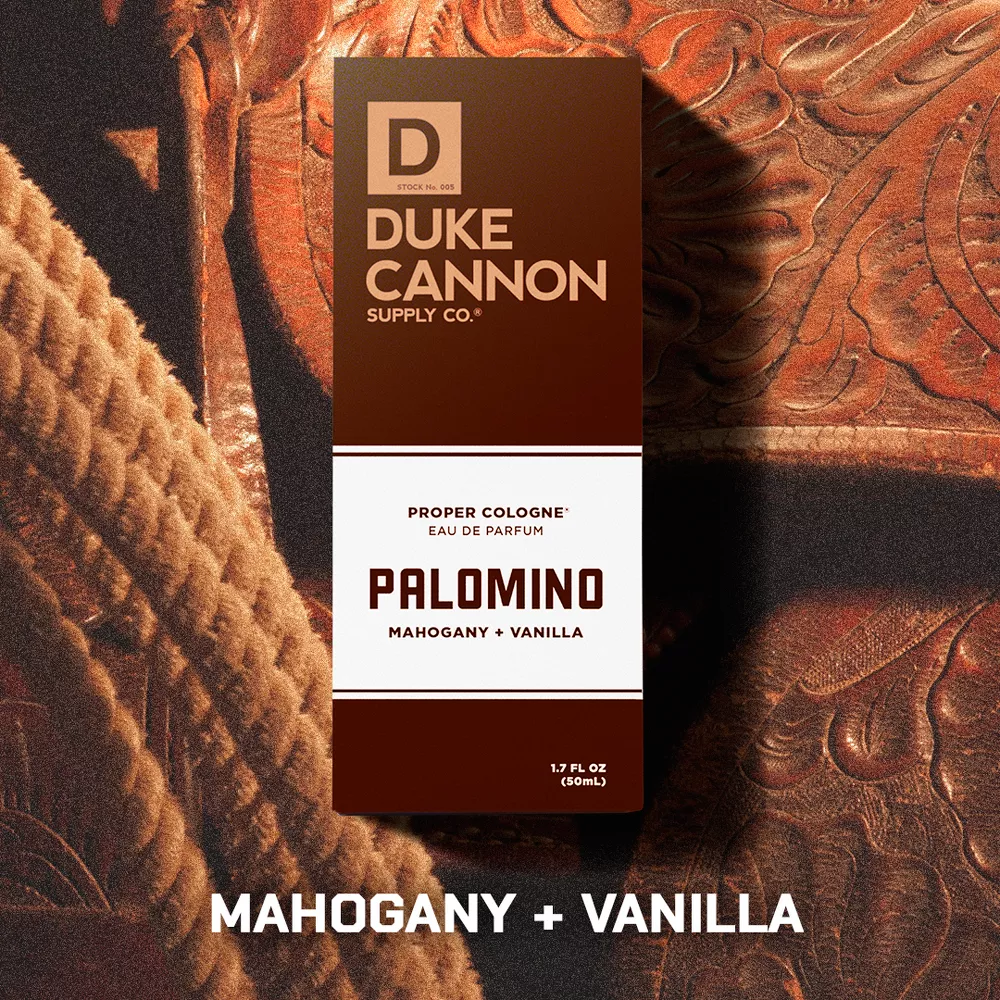 Duke Cannon Supply Co. Proper Cologne Palomino Scent, Mahogany & Vanilla, 1.7 fl oz