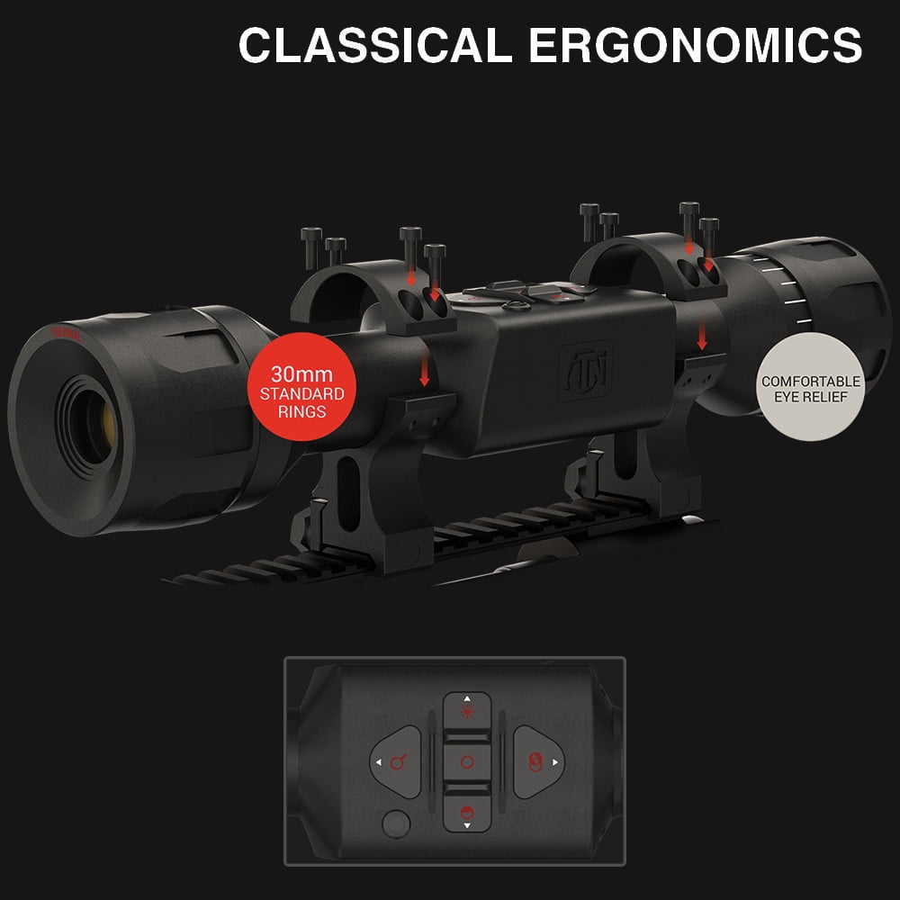 Restored Premium ATN Thor LT 320 3-6x Thermal Rifle Scope 10+hrs Battery (Refurbished)