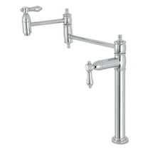 Kingston Brass KS3701BAL Heirloom Deck Mount Pot Filler Faucet, Polished Chrome