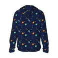 thumbnail image 3 of Uemuo Space Galaxy Pattern Women's Full Zip UPF 50+ Sun Protection Hoodie Jacket Long Sleeve Sun Shirt Hiking Outdoor Performance with Pockets-Large, 3 of 9