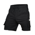 thumbnail image 2 of toraway Male Drawstring Plus Size Summer Shorts Multi Pockets Cargo Pants M, 2 of 4