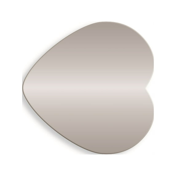 1 7/8 x 1 7/8 Heart Polished Alum Plates-Sets of 6 (1.88x1.88mm)