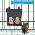 thumbnail image 4 of Jinsinto Rabbit feeder guinea pig hay feeder rabbit chinchilla storage bag black plastic -, 4 of 5