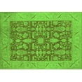 thumbnail image 1 of Ahgly Company Indoor Rectangle Oriental Green Traditional Area Rugs, 5' x 7', 1 of 4