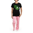 thumbnail image 4 of CafePress - HERE FOR THE BEER! Women's Dark Pajamas - Women's Short Sleeve Print T-Shirt and Pants Dark Cotton Pajama Set, 4 of 7