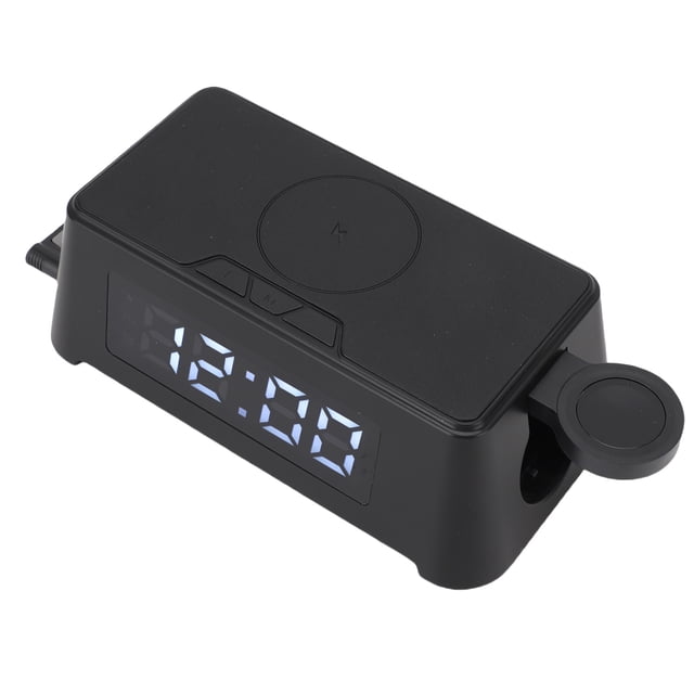 Chargeur Sans Fil, Port de Charge Étanche Réveil Multifonction Chargeur Sans Fil pour Casque