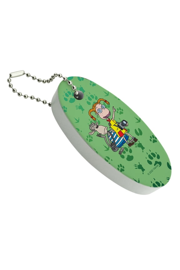 Wild Thornberrys Eliza & Darwin Footprints Floating Keychain Oval Foam Fishing Boat Buoy Key Float