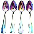 thumbnail image 1 of Stainless Steel Grapefruit Spoons For Citrus Fruit, Rainbow Magic Mirror Finish Serrated Grapefruit, 1 of 3